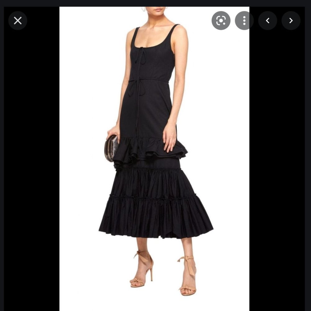 Brock Collection 'Onilde' Poplin Dress in Black